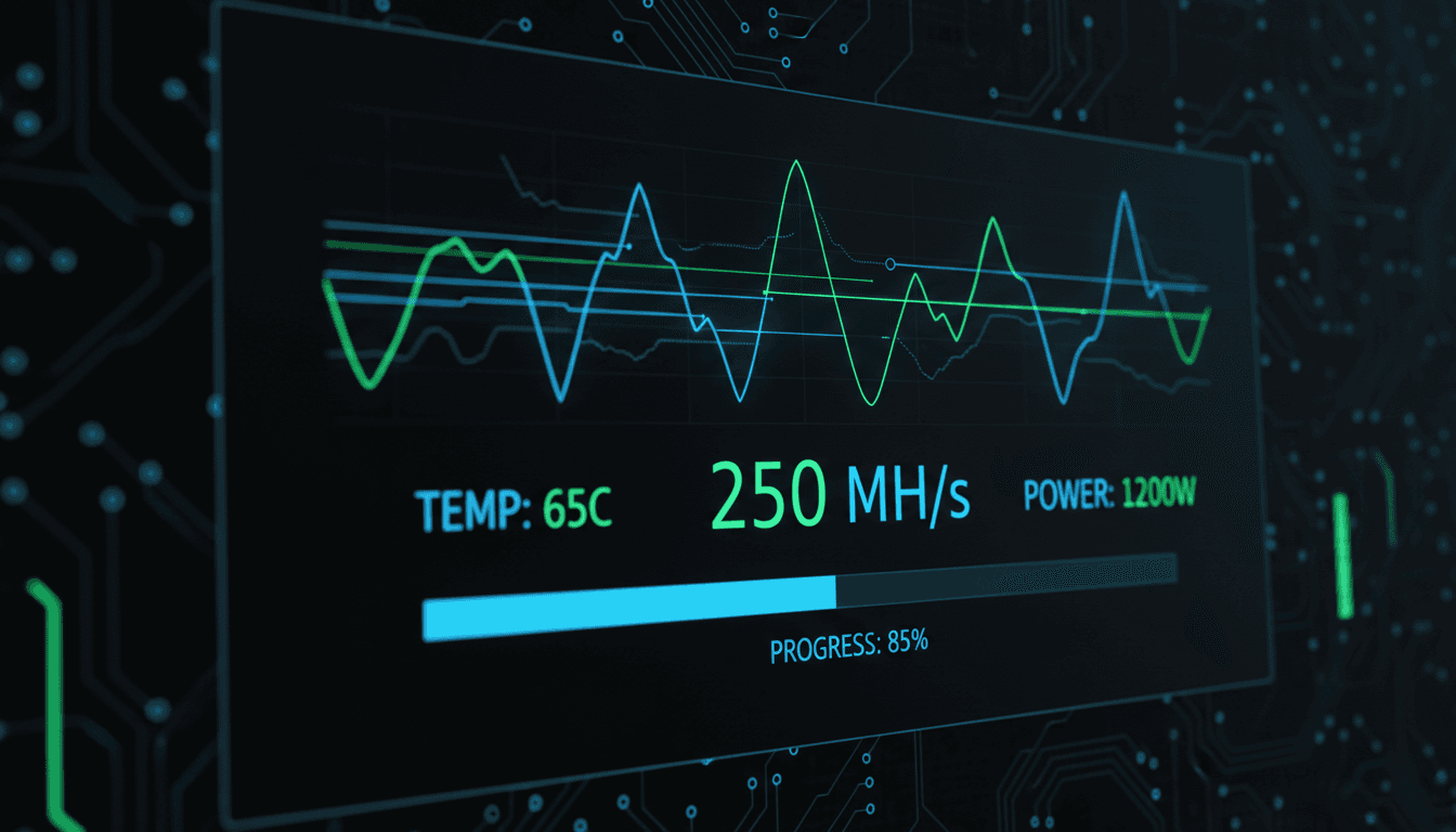 Live hashrate tracking dashboard