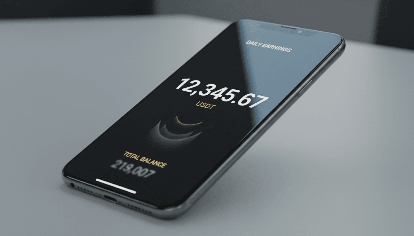 Earnings counter interface
